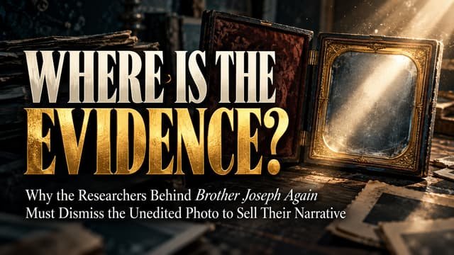 Where Is the Evidence? Why the Researchers Behind Brother Joseph Again Must Dismiss the Unedited Photo to Sell Their Narrative (image 1)